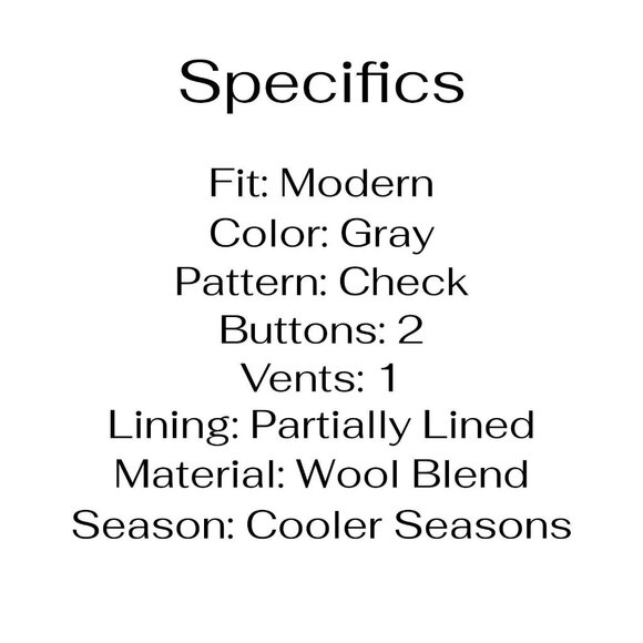 Banana Republic Gray and Red Plaid Blazer - Picture 4 of 11